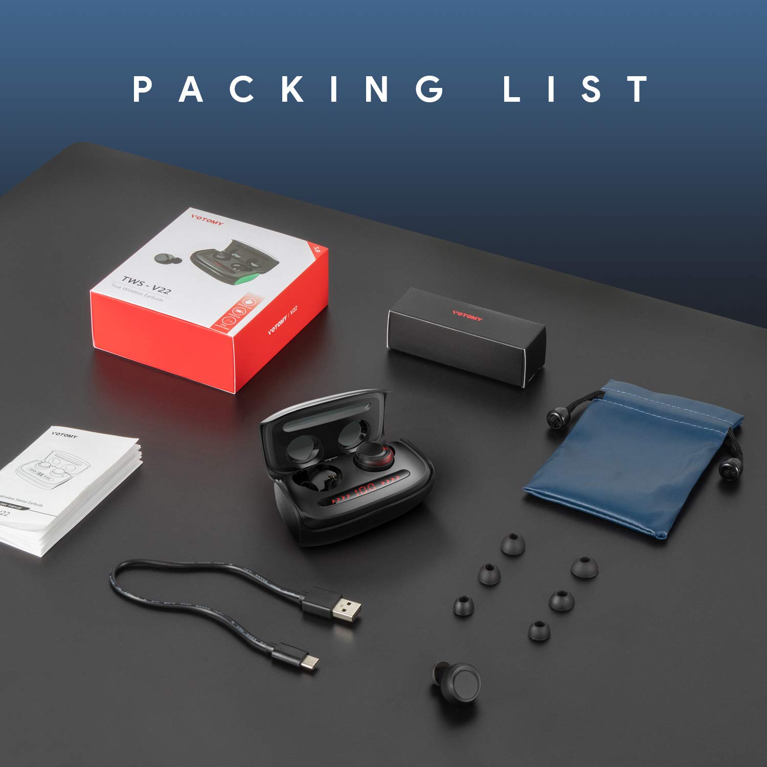 True Wireless Stereo HIFI Earbuds 