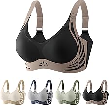 Powerful Push up Seamless Bra Nahtloser BH Damen Ohne Bügel Starker Lifting Anti-Sagging Wireless Adjustable Seamless Bra Soft Lifting