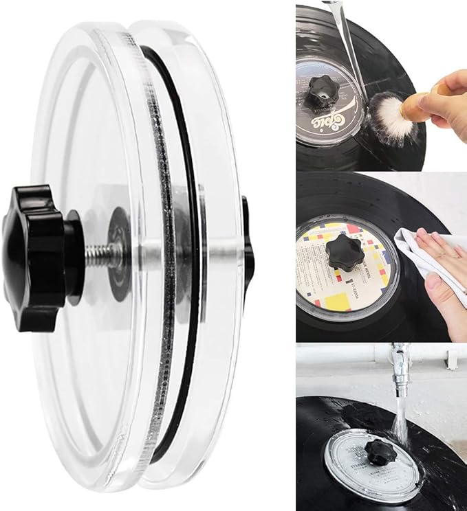 LP Vinyl Record Label Saver, Vinyl Record Cleaning Protector, Acrylic