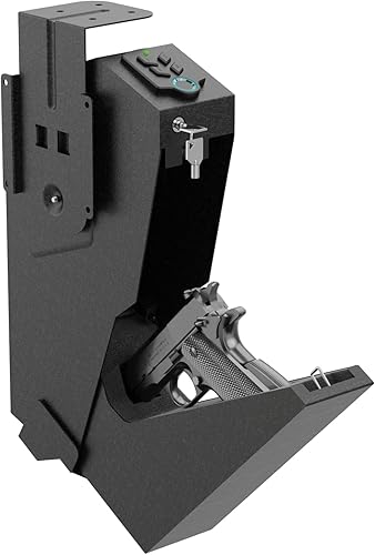 RAVORD Biométrico  teclado montado en el escritorio pistola pistola segura para mesita de noche, comestibles, RV  Tapa desplegable automática para disponible en Yaxa Colombia