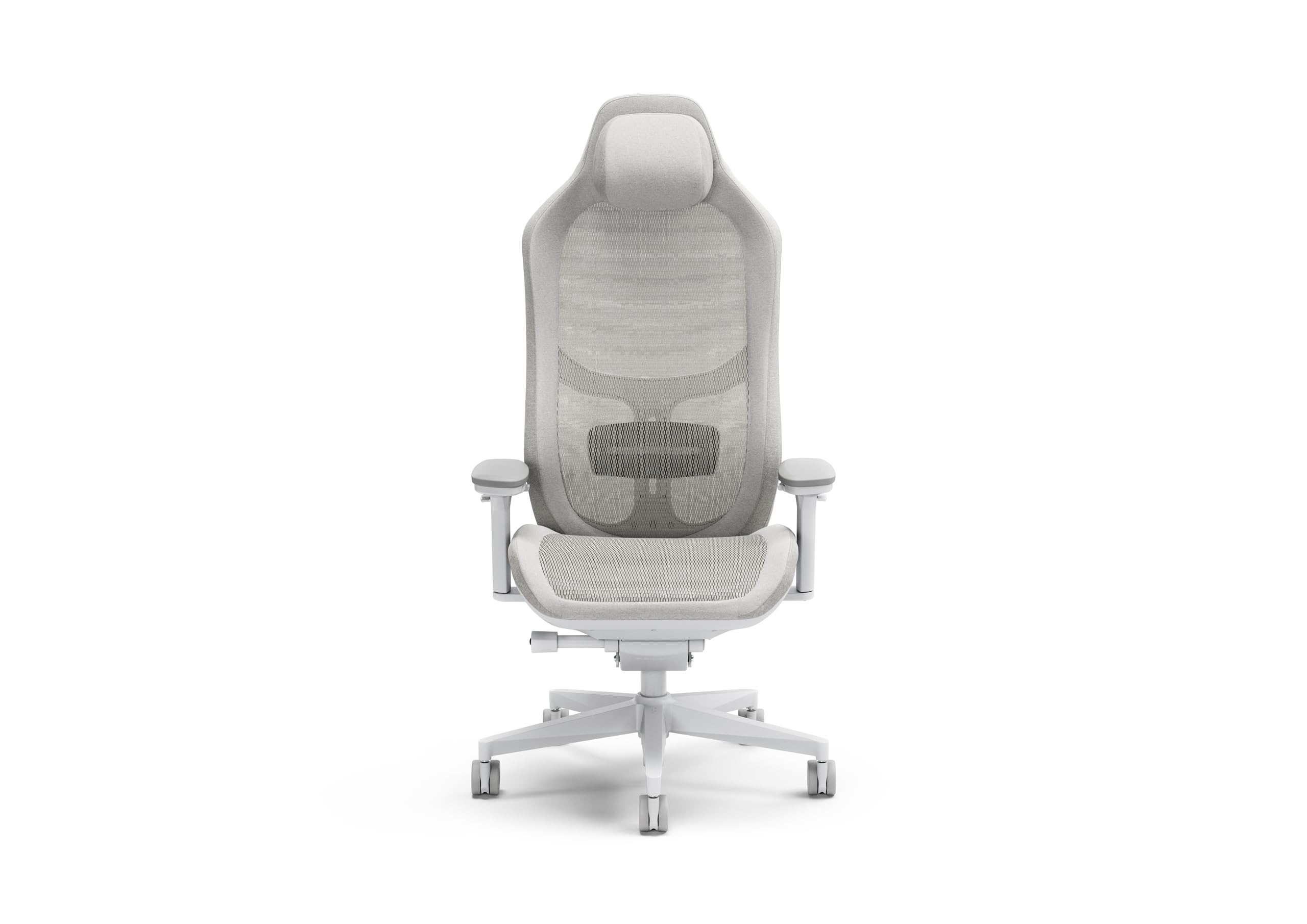 Fractal Design Refine Mesh Light Gaming Chair - Ergonomic Office Desk Chair Functionality with 4D Adjustable Armrests, High-Back Support, Lumbar Cushion, And Breathable Mesh