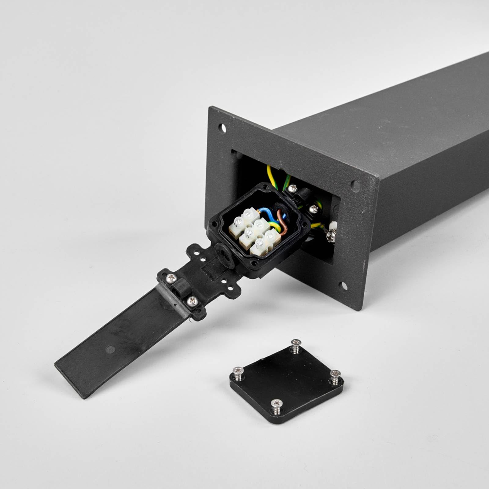 Lucande LED Sockelleuchte mit Bewegungsmelder IP54 60 cm 4,2W