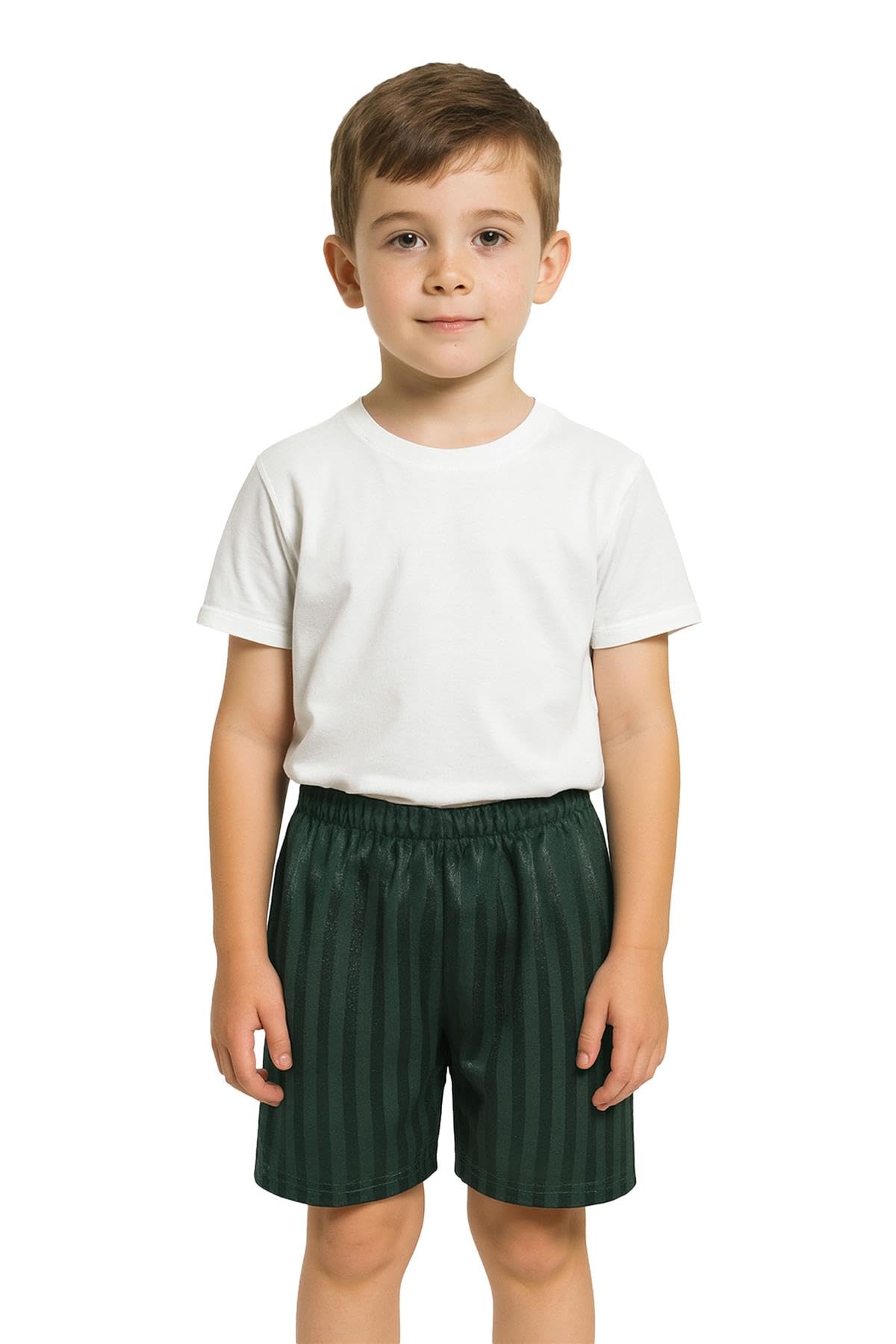 A2Z 4 Kids Boys Girls Shadow Stripe - Shadow Shorts Green 5-6.