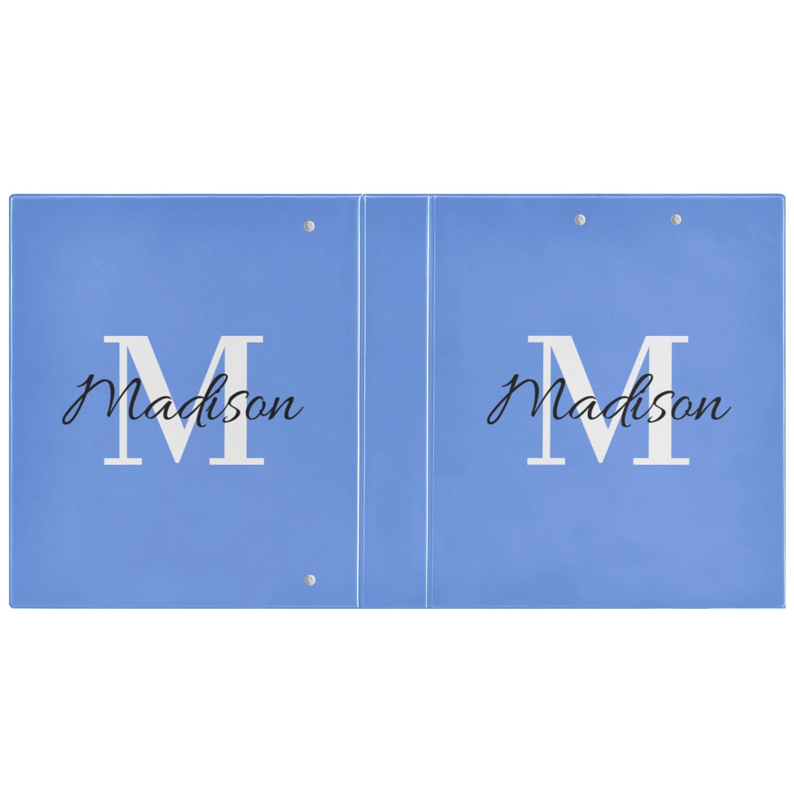 Raccoglitore personalizzato con nome Raccoglitore a 3 anelli personalizzato da 1,5 pollici decorativo carino raccoglitore a tre anelli con clip in metallo antiscivolo Notebook per lavoro scuola