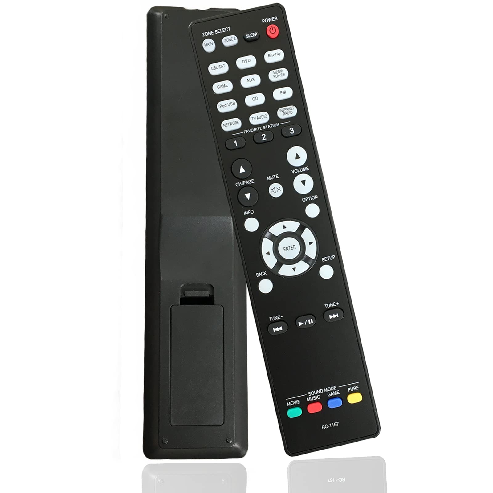 RC-1167 Remote Control Replacement for Denon AV Receiver AVR-2113 AVR-2113CI AVR-1913 AVR-2313CI AVR-2313 AVR2113 AVR2113CI AVR1913 AVR2313CI AVR2313
