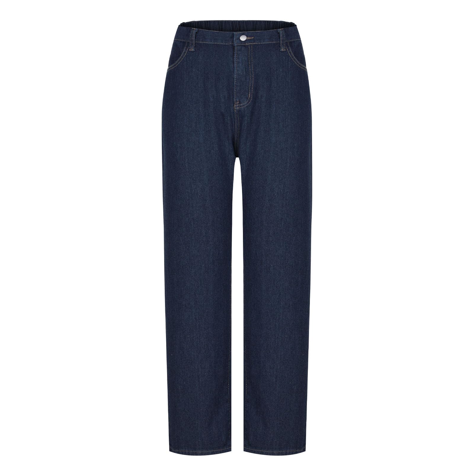 Wide Leg Jeans da donna a vita alta, elasticizzati, Baggy Straight Boyfriend, jeans vintage, a gamba larga, per il tempo libero, Y2K, Denim Palazzo, con tasche, jeans da donna