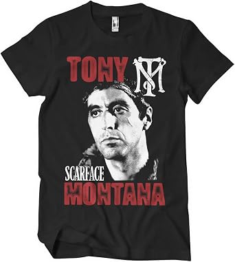 Scarface Officially Licensed Tony Montana Mens T-Shirt