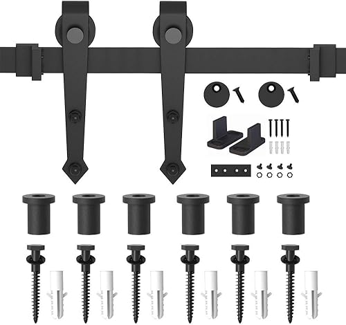 Miniatura 9 de ZEKOO - Kit de hardware para puerta de granero, para puerta sencilla