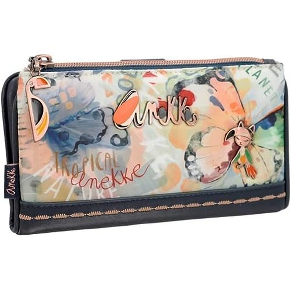 Anekke Damen 36769-907 Mehrfarbig 18x10x3 Weiche Geldbörse