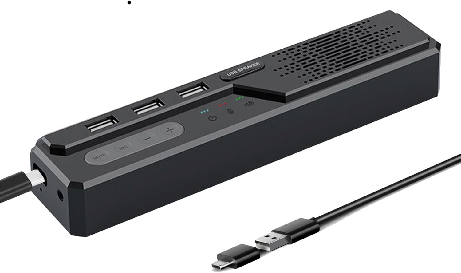 3 in 1 USB Computer Speaker with Microphone, PC Laptop Desktop Conference Speaker with Mic for Smart Home Office and Online Study,360 Degree Enhanced Voice Pickup, Noise Reduction (Modern) 3 in 1 USB Computer Speaker with Microphone, PC Laptop Desktop Conference Speaker with Mic for Smart Home Office and Online Study,360 Degree Enhanced Voice Pickup, Noise Reduction (Modern)