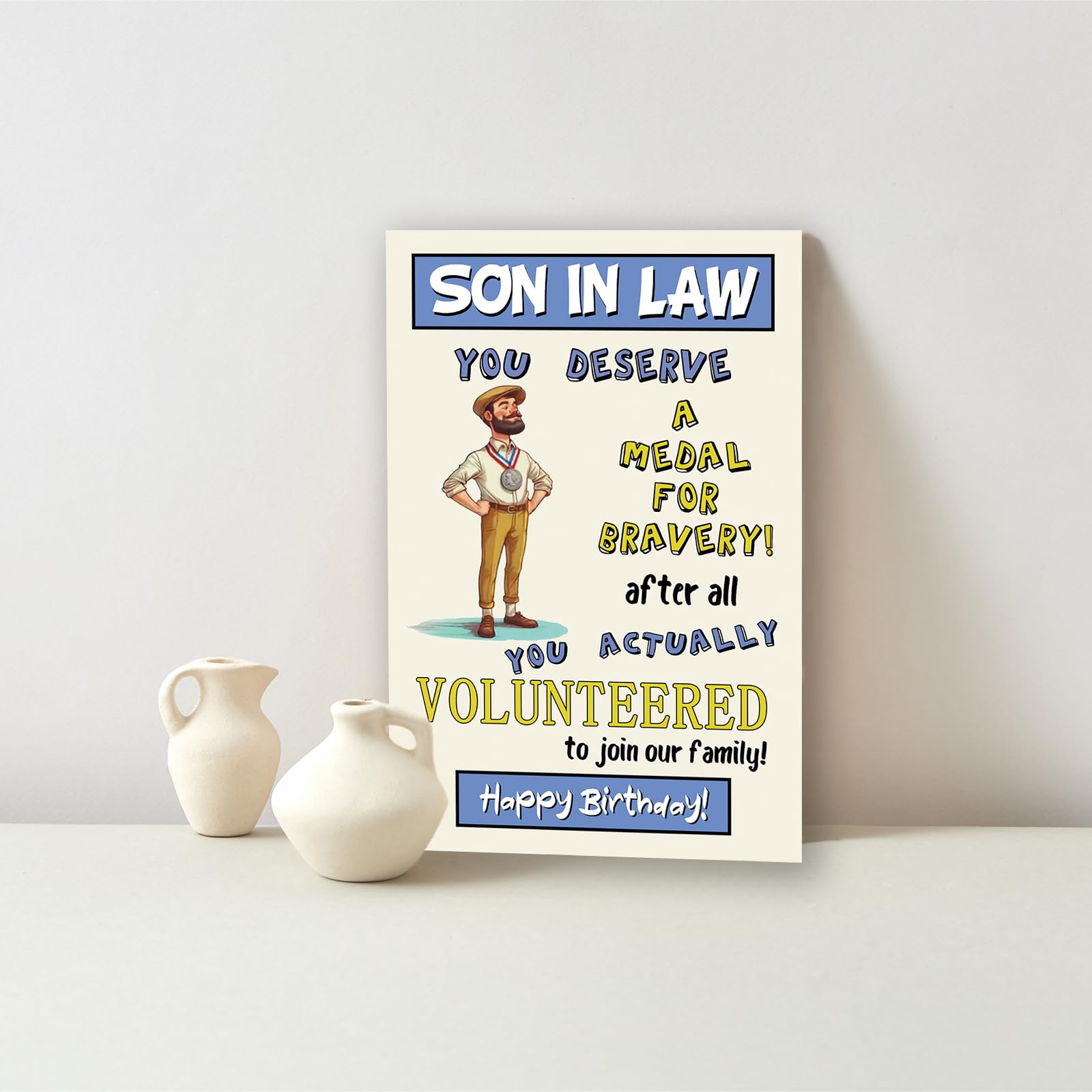 Words And Wishes - Tarjeta Felicitacion Cumpleaños Para Yerno, Postal  Diseño Con Texto En Inglés, image size:1600x1600