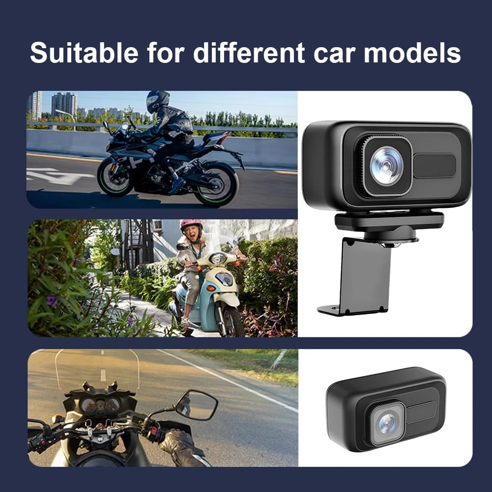 Enregistreur de Moto, Enregistreur de Cyclisme 2K 1080P Nocturne WiFi Étanche et Anti-Poussière Enregistreur de Cyclisme Caméra DVR pour Moto
