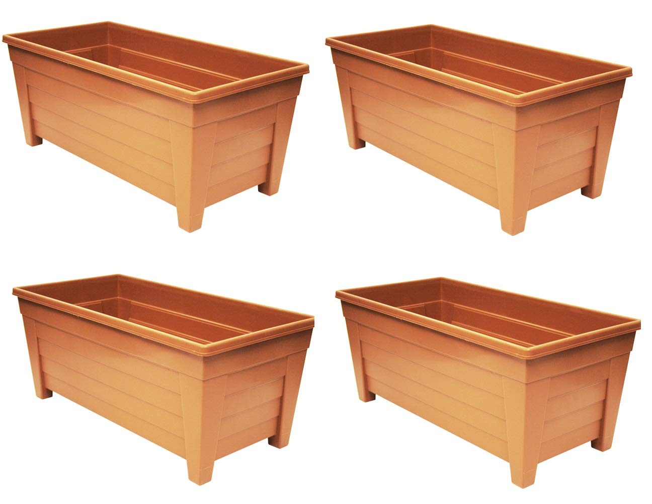 ( x4 ) Grosvenor 100341012 Trough 55cm Terracotta