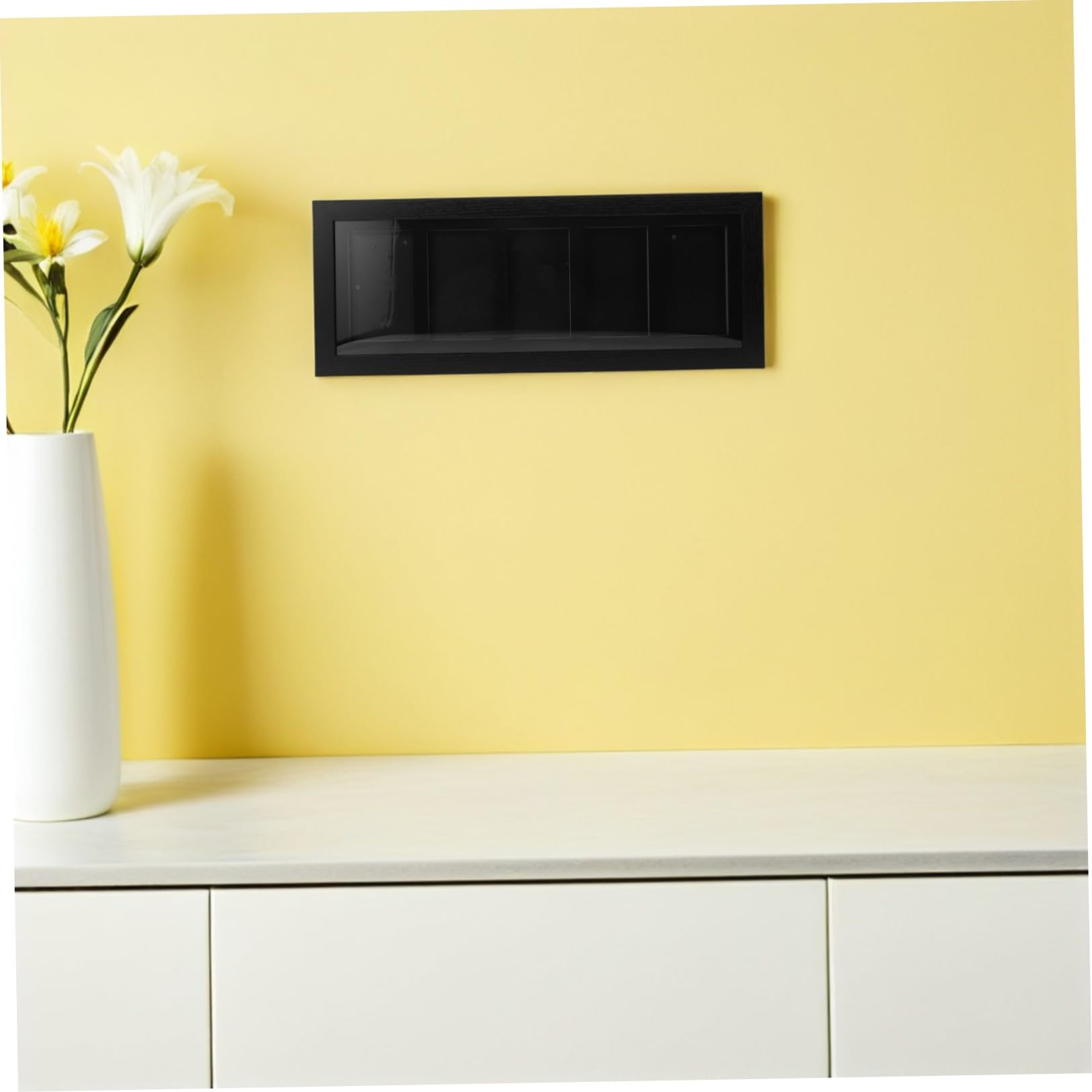 Amosfun Cornice Espositiva per Carte da Collezione, 5 Griglie, Nera