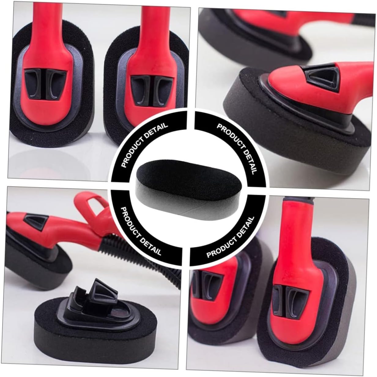 SOLUSTRE Car Tire Polishing Sponge Wash Car Tires Wheels Auto Waxing Sponge for Detailing