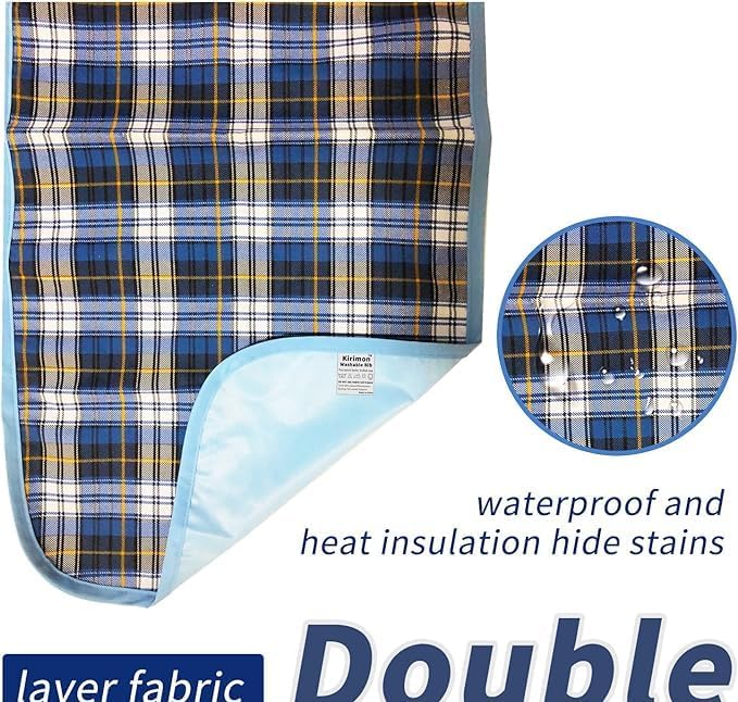 Miniatura 3 de Baberos para adultos para comer, baberos grandes de 30 x 19.5 pulgadas, protectores de ropa de comedor reutilizables y lavables con captador de