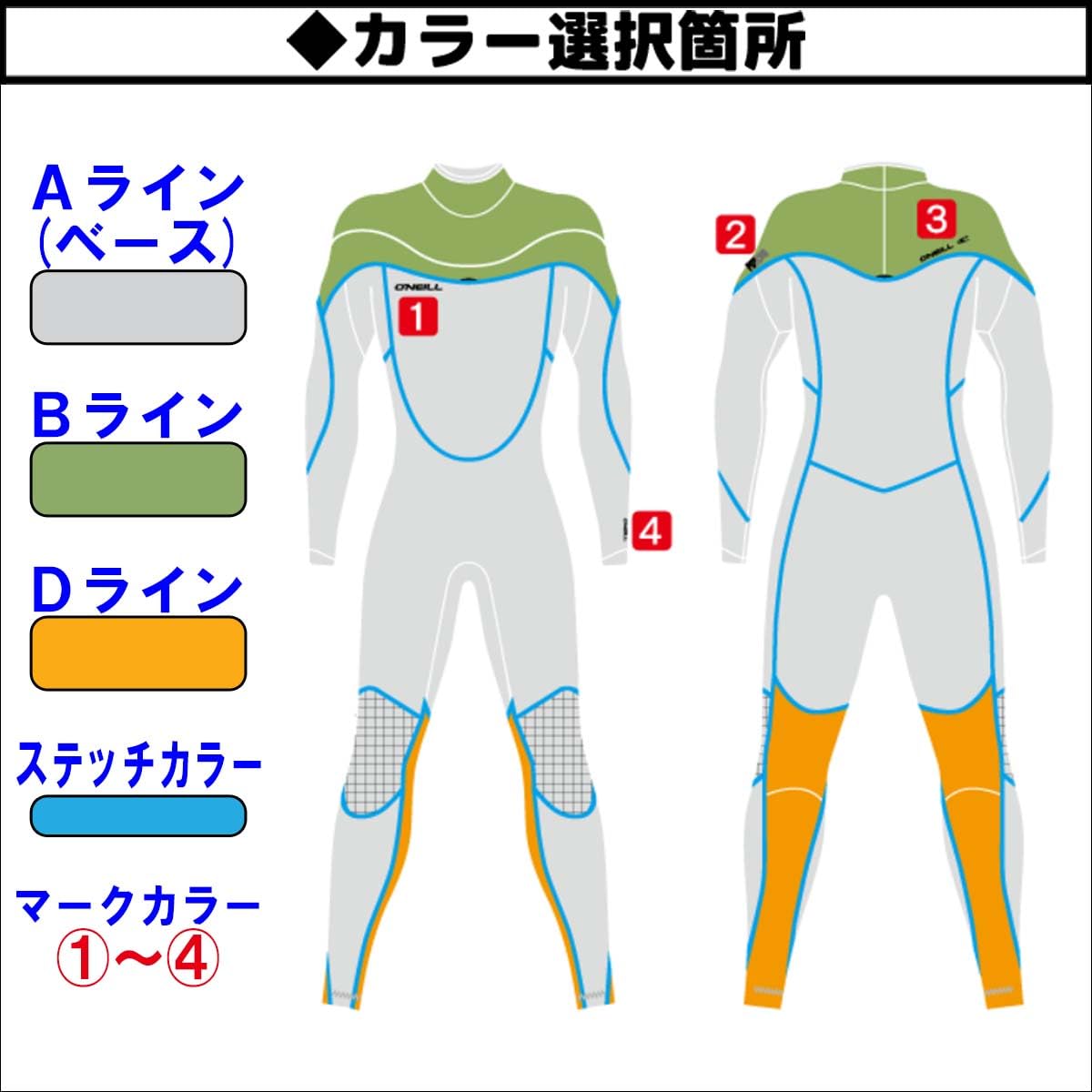 Amazon | 24 オニール ロンスプ ウェットスーツ ロングチェスト