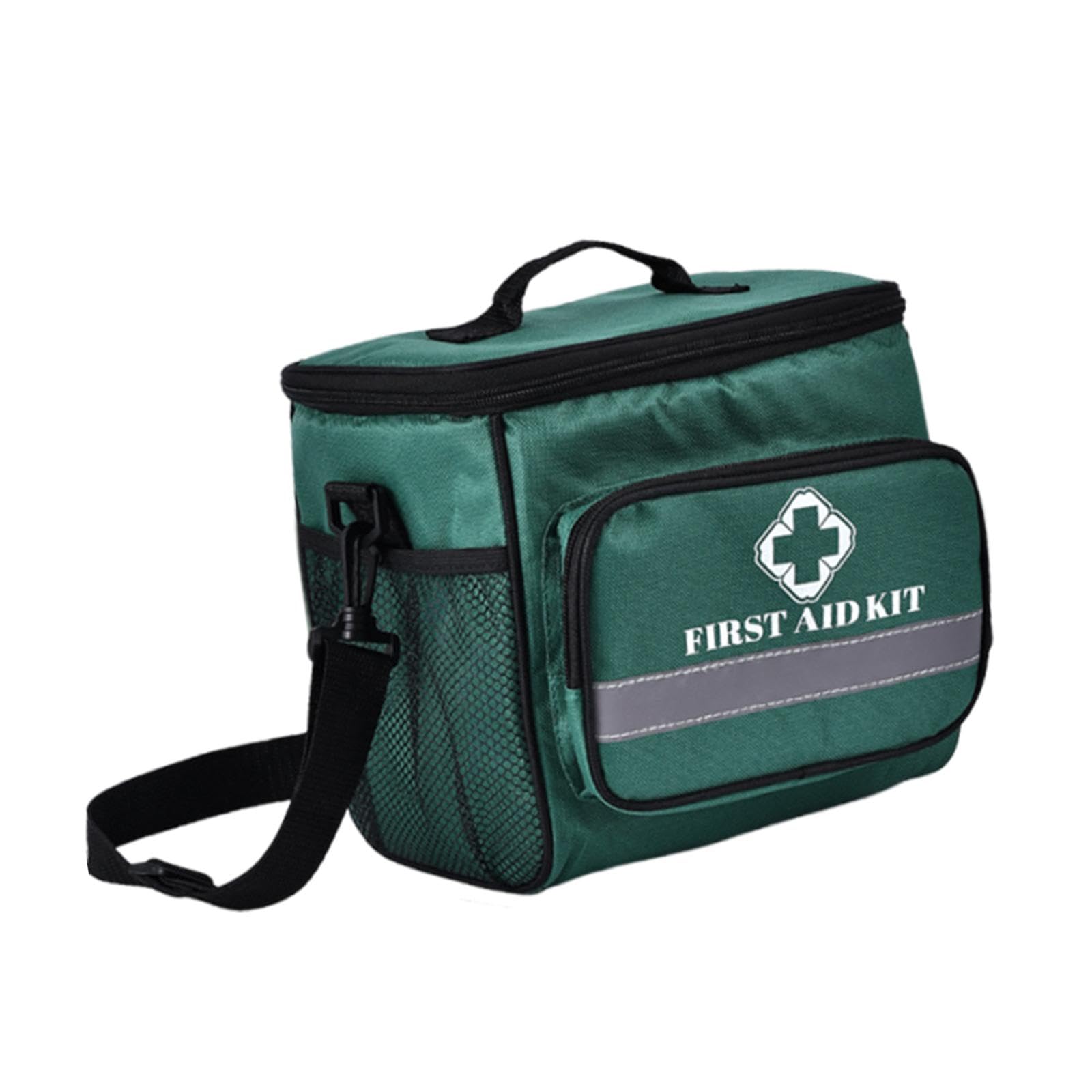 First Aid Bag Large Zippered Multiple Compartments for Travel Hiking Outdoor Green-image-27