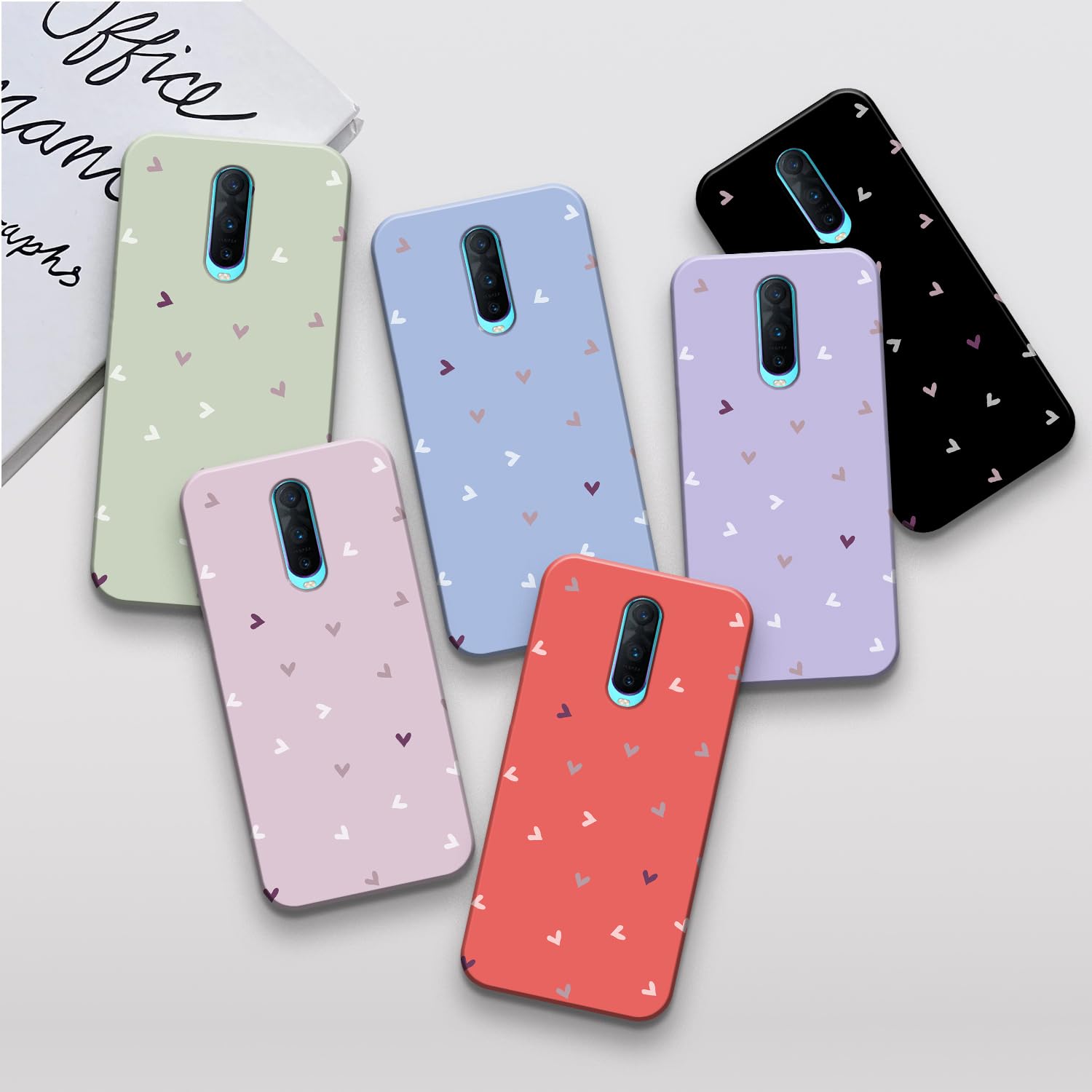 COLORflow POLYCARBONATE Oppo R17 PRO Back Cover | Family of Hearts Color Customized Back Cover for Oppo R17 PRO