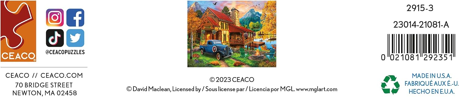 Ceaco - David Maclean - The Getaway - 750 Piece Jigsaw Puzzle