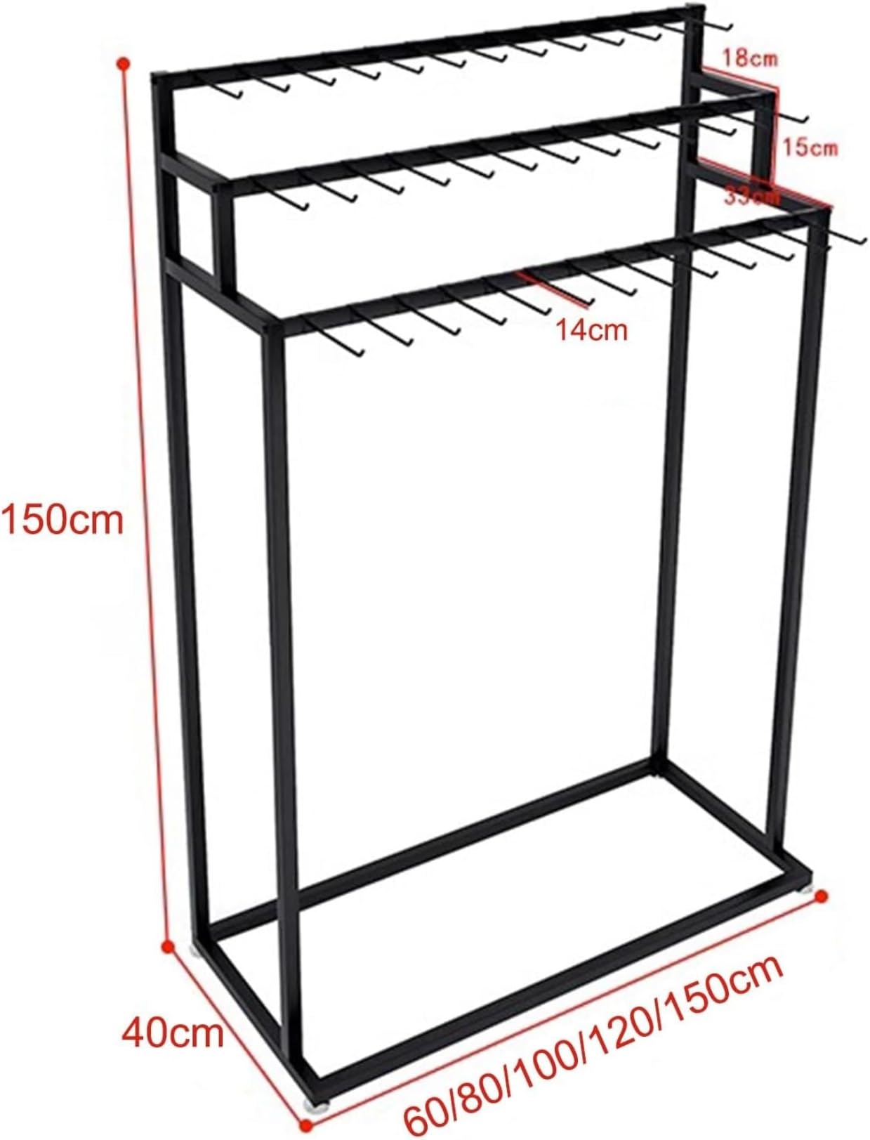 Gürtel-Organizer für Schrank, robuster Metall-Gürtelbügel mit 12 Haken, hält Krawatten, Schals, Geldbörsen, ideal für kleine Räume