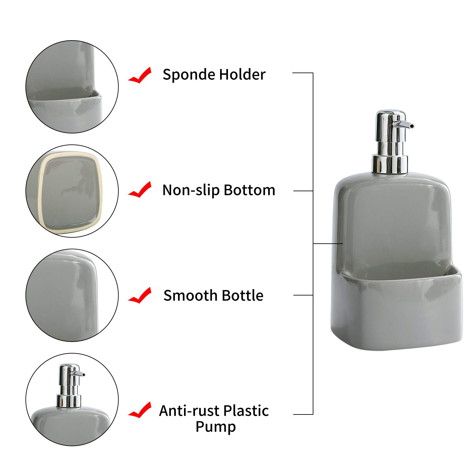 BosilunLife Dish Soap Dispenser - Image 4