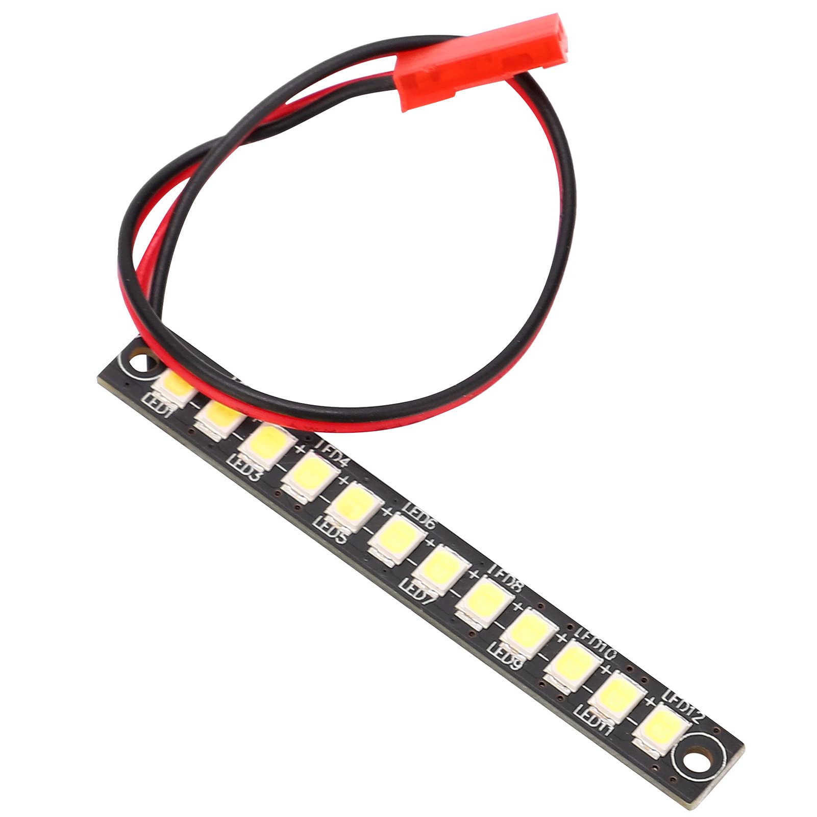 Paraurti Anteriore RC con Luce a LED Protezione Durevole in Lega di Alluminio per MAXX 89076 1/10 RC Accessori per la Guida Notturna Dell'auto