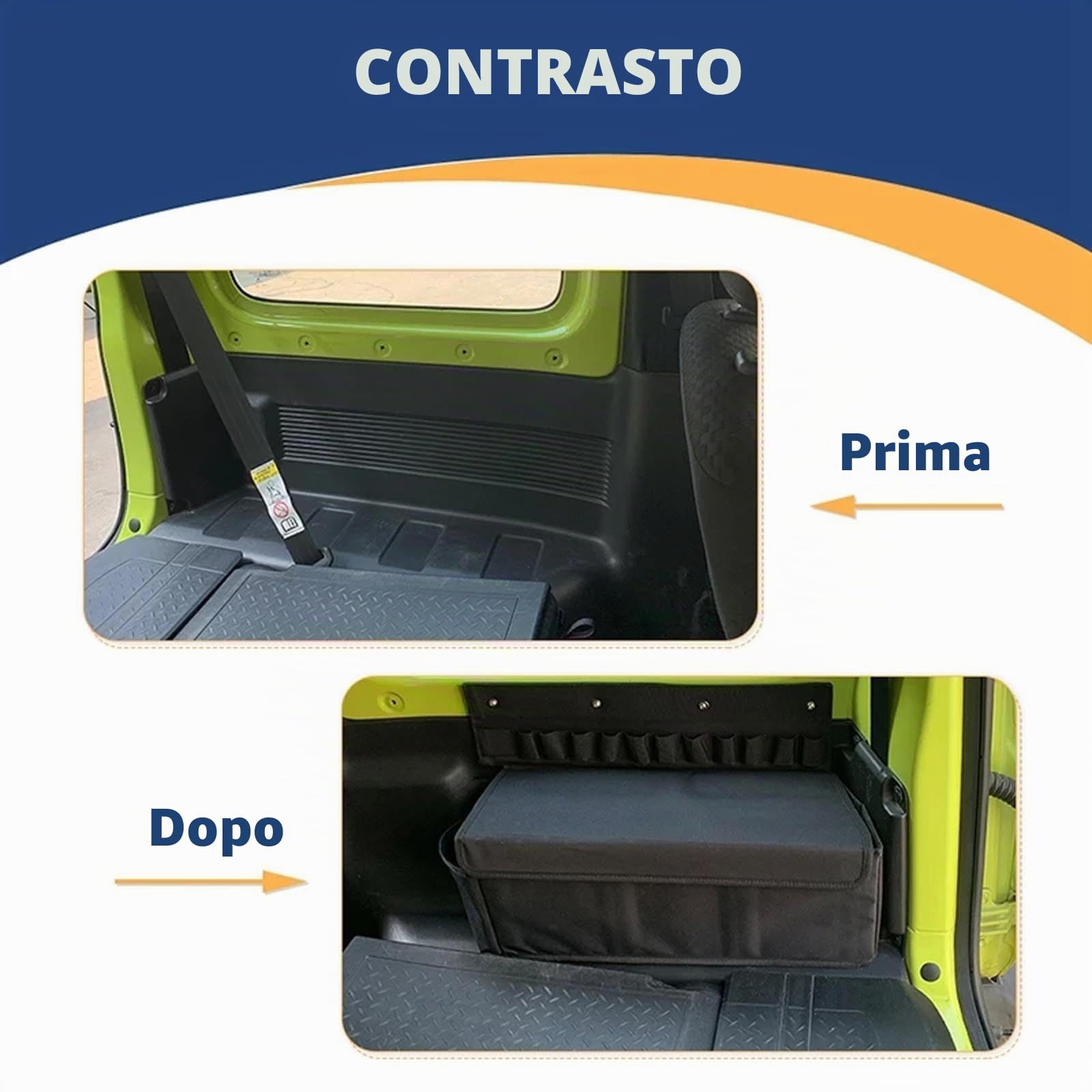 Bagagliaio di Un'auto Borse Contenitore Per Suzuki Jimny 2019 2020 2021 2022 2023 2024 Stivaggio Riordino Borsa Dell'organizzatore Accessori Interni