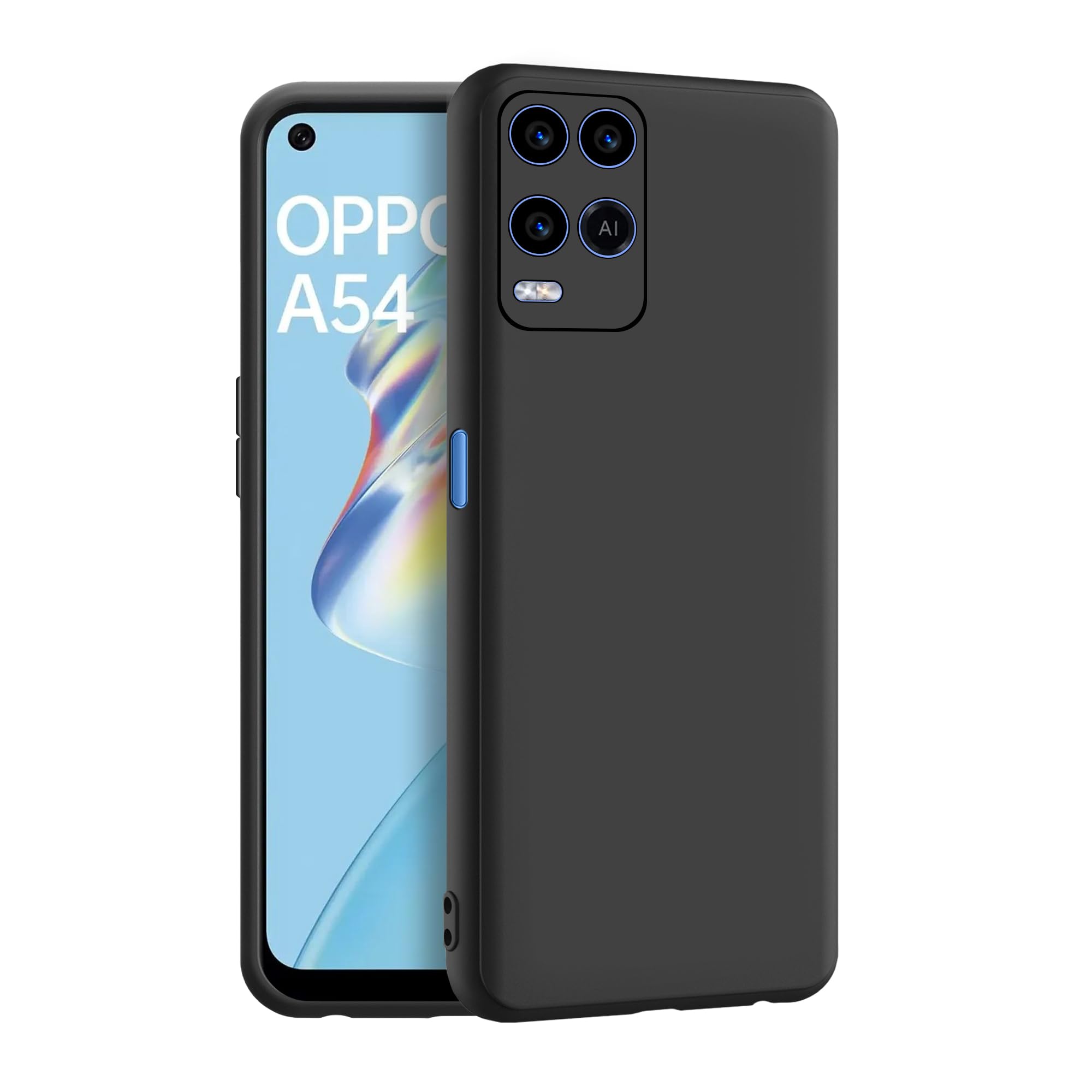 CEDO Oppo A54 (4G) Back Cover | Camera Bump Protection & Ultra Slim | Matte Soft Silicon Shock Proof Rubberised Back Case Cover (Black) (B09BFNYCS6) Amazon Price History, Amazon Price Tracker
