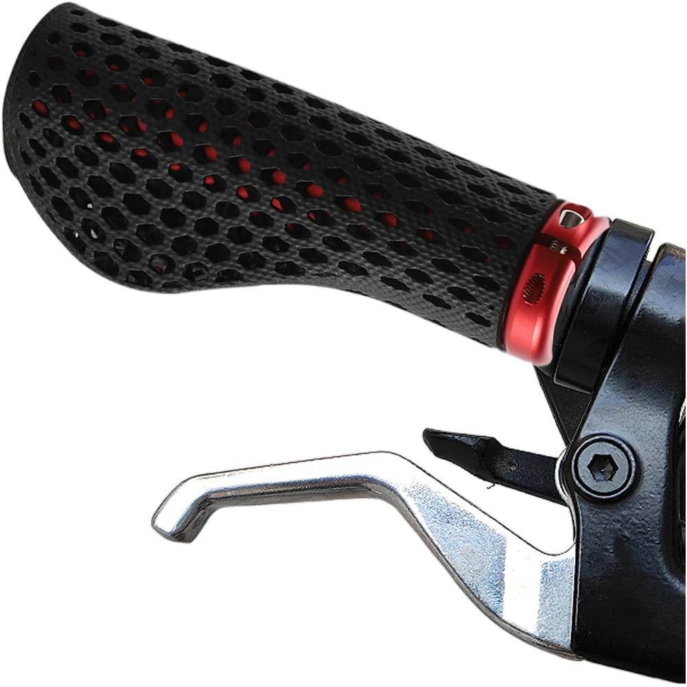 Manopole per manubrio della bicicletta 3D stampato MTB antiurto ergonomiche antiscivolo per mountain bike e altro ancora