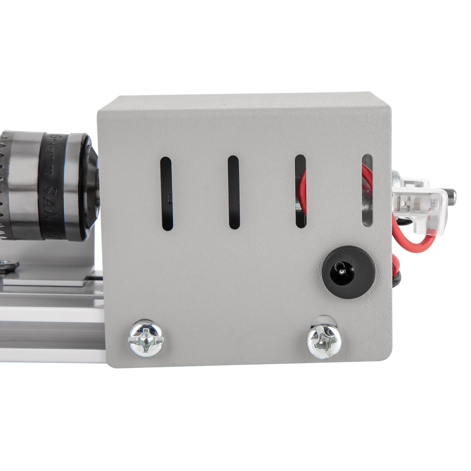 Holz-Drehmaschine mit 220V auf DC12-24V Spannungswandler, 7 Geschwindigkeiten Einstellbar, 6 Klingen, 96W 4000-9000rpm Mini DIY Fräsen Werkzeug, Perlen Holzbearbeitung,Poliermaschine, Drehbank