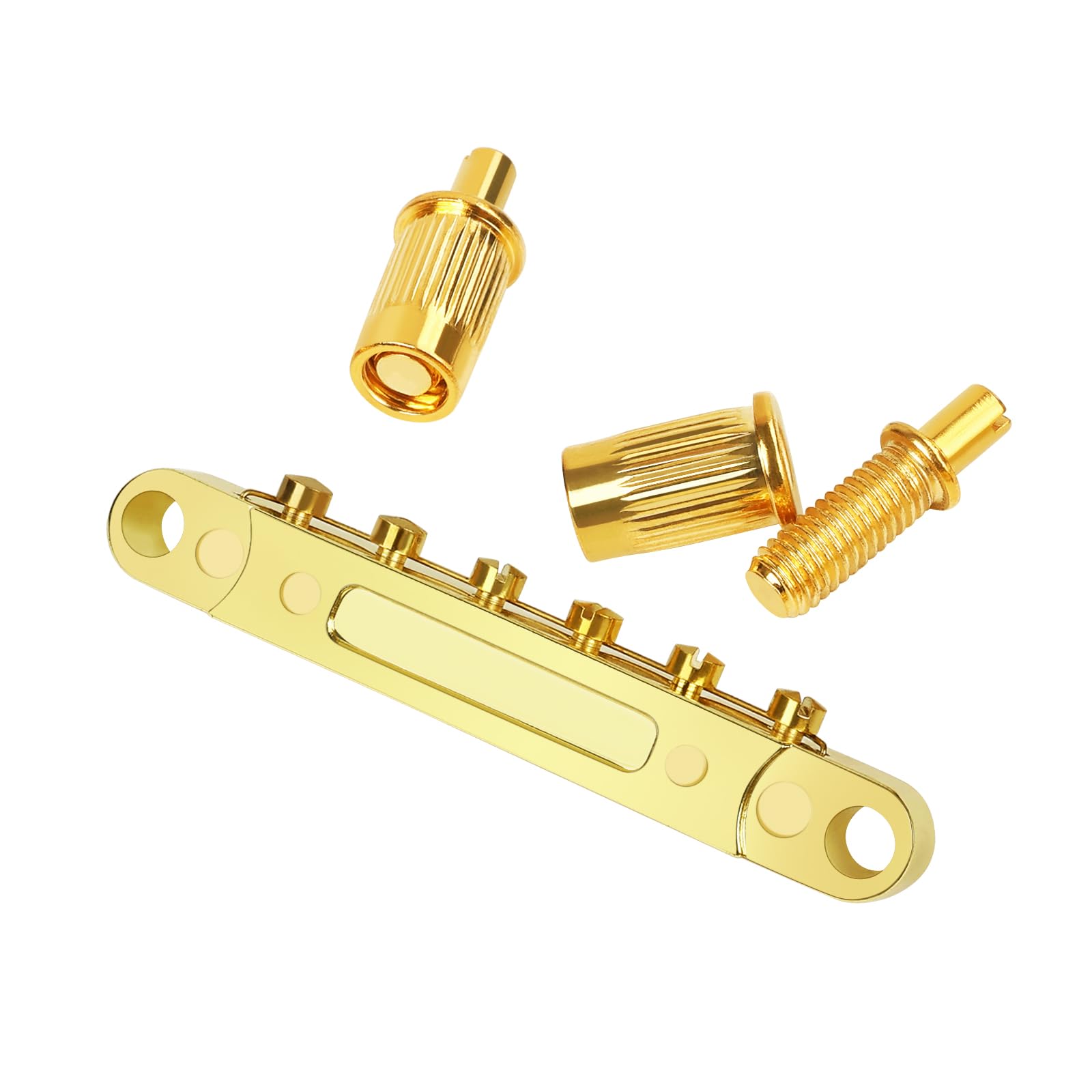 Banworks Electric Guitar Saddle Bridge Tune-O-Matic Bridge 52.5mm (2-1/16") String Spacing for Epiphone EPI LP Les Paul/SG Style Guitars JT/GDQQ-03 Golden - Image 4