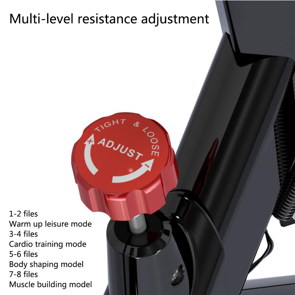Wewnętrzny rower treningowy z monitorem LCD, regulowane siedzenie, 8-stopniowy opór magnetyczny do domowego biura, siłowni