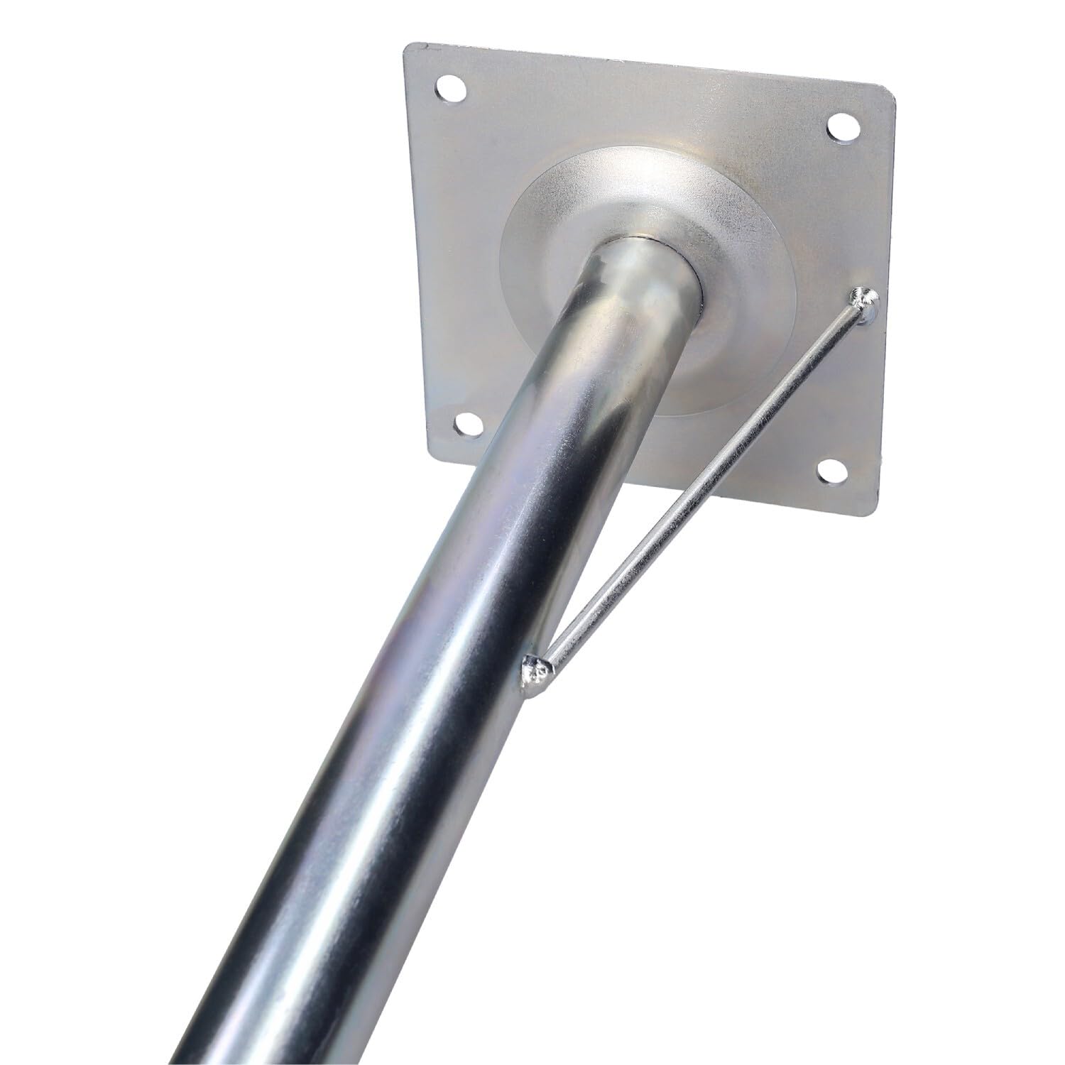 Wessper 80 cm Satellite Support Mural pour Satellite antenne mât en Acier galvanisé | Support pour antenne Satellite
