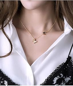 Amazon | CHLOEOS 蝶ネックレスバタフライレディースシンプル Amazon | CHLOEOS 蝶ネックレスバタフライレディースシンプル