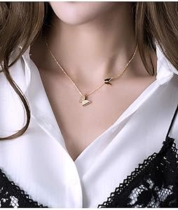 10K 未使用 Chloe バタフライ 蝶 ネックレス Amazon | CHLOEOS 蝶ネックレスバタフライレディースシンプル