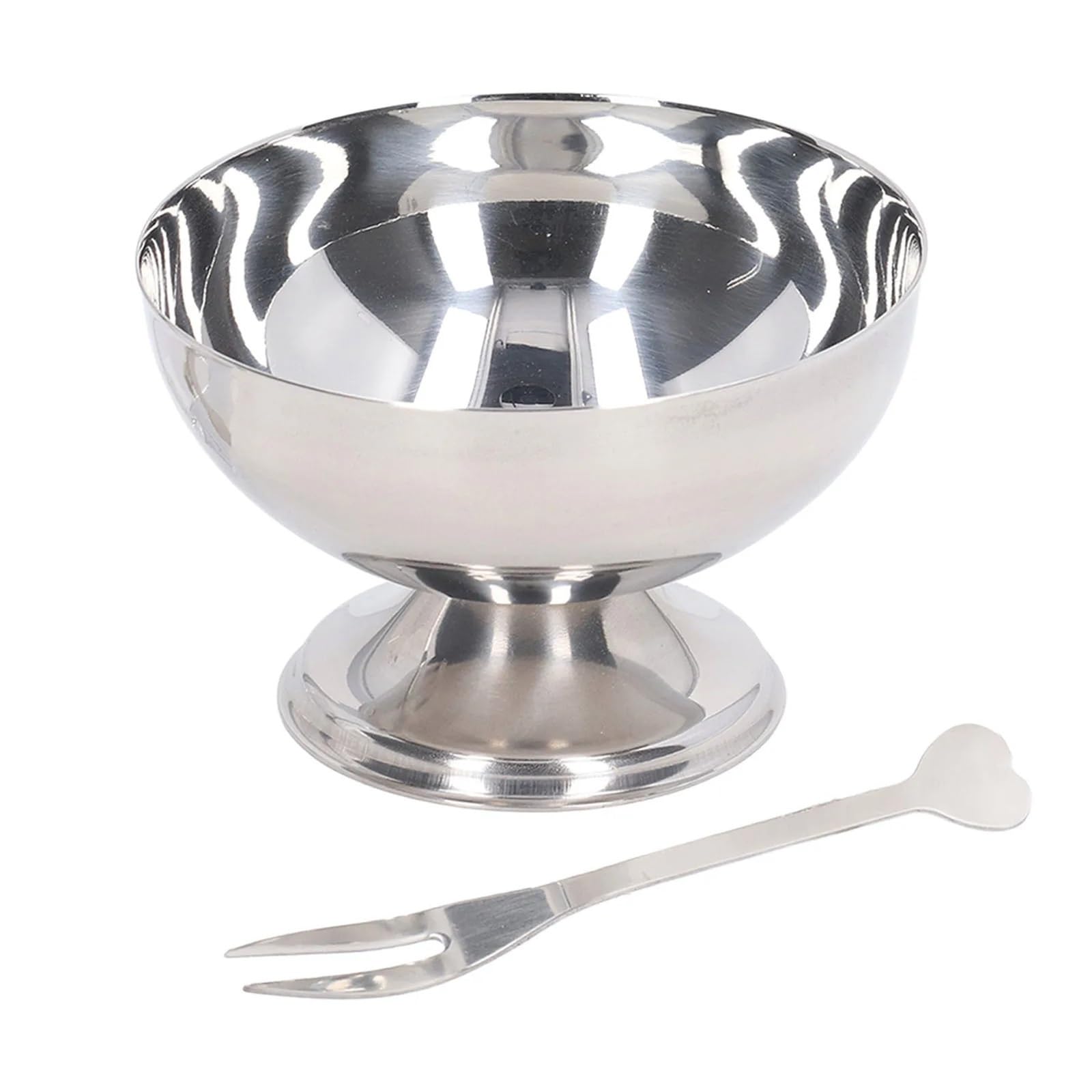Coppe Gelato 3 pz Ciotola for gelato Ciotole for budino da dessert in acciaio inossidabile Ciotole for gelato Sundae Ciotola for insalata Ciotole for degustazione for sciocchezza for la casa Hotel Per