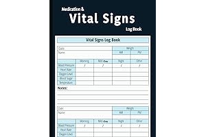 Vital Signs Notepad: Track Your Health with Ease