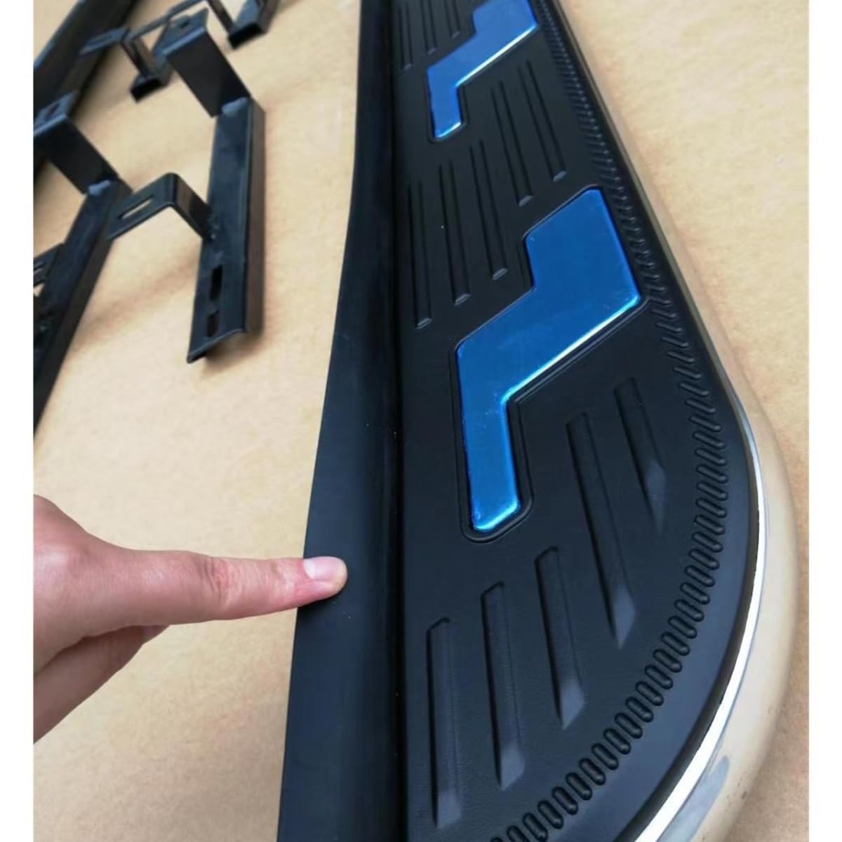 2 Pedane Pedane Laterali Pedale Nerf Bar Compatibile con Jeep Compass 2017-2023