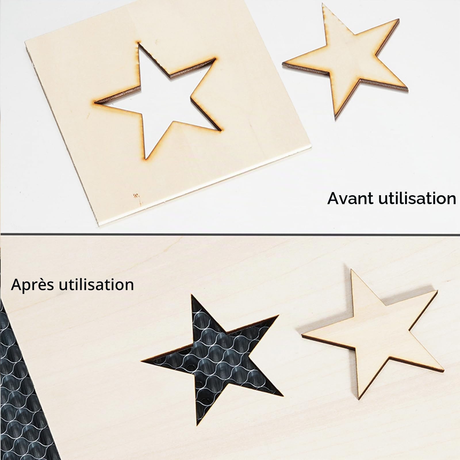 ATOMSTACK F2N Plaques laser en nid d'abeille, 300 x 300 mm, en métal, table en nid d'abeille, protection de table universelle pour machine à graver laser Swift CO2, diodes de CO2, dissipation de la