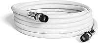 Vista 10 de Cable coaxial THE CIMPLE CO, 50 pies, funda de goma resistente al agua, cable de TV para interiores/exteriores, Internet de alta velocidad, doble
