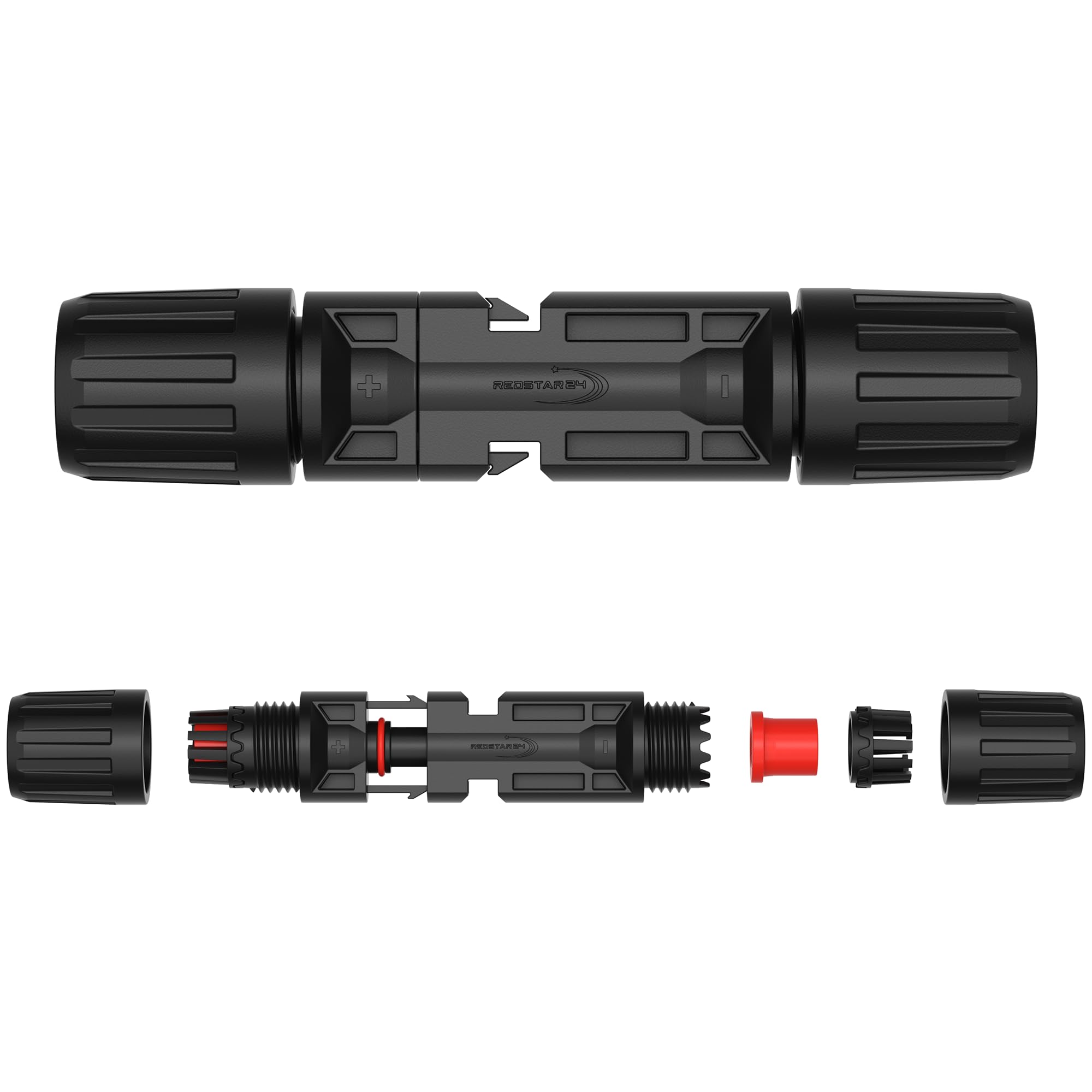 RedStar24 Conectores solares 20 pares - Conector PV macho & hembra para panel solar IP67 resistente al agua, para cables solares de 4mm2 & 6mm2, conectores fotovoltaicos para instalación solar