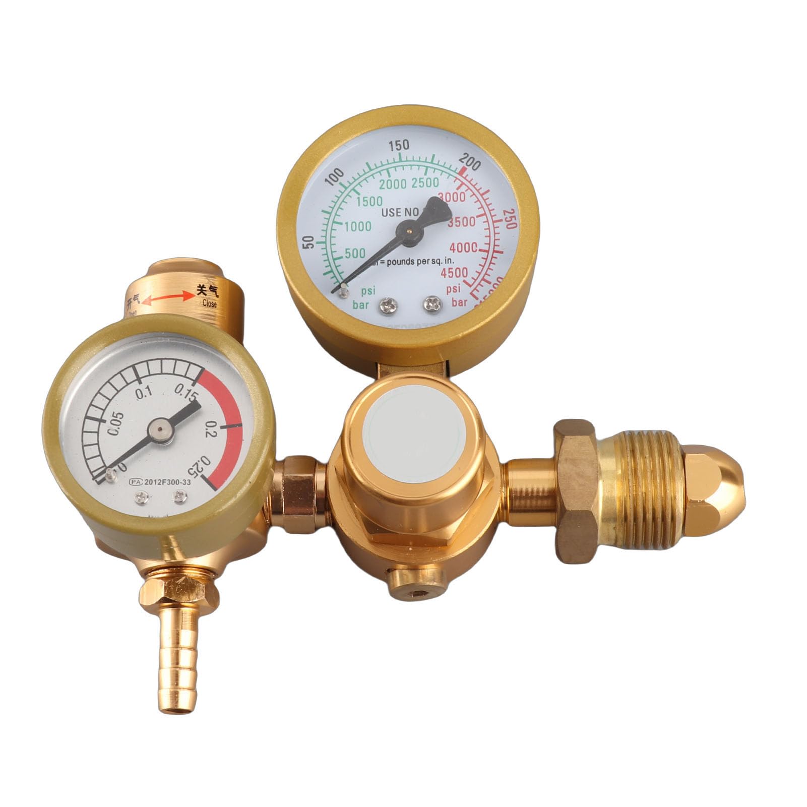 Regulator spawania gazowego Argon Miernik CO2 TIG MIG Przepływomierz 4500psi