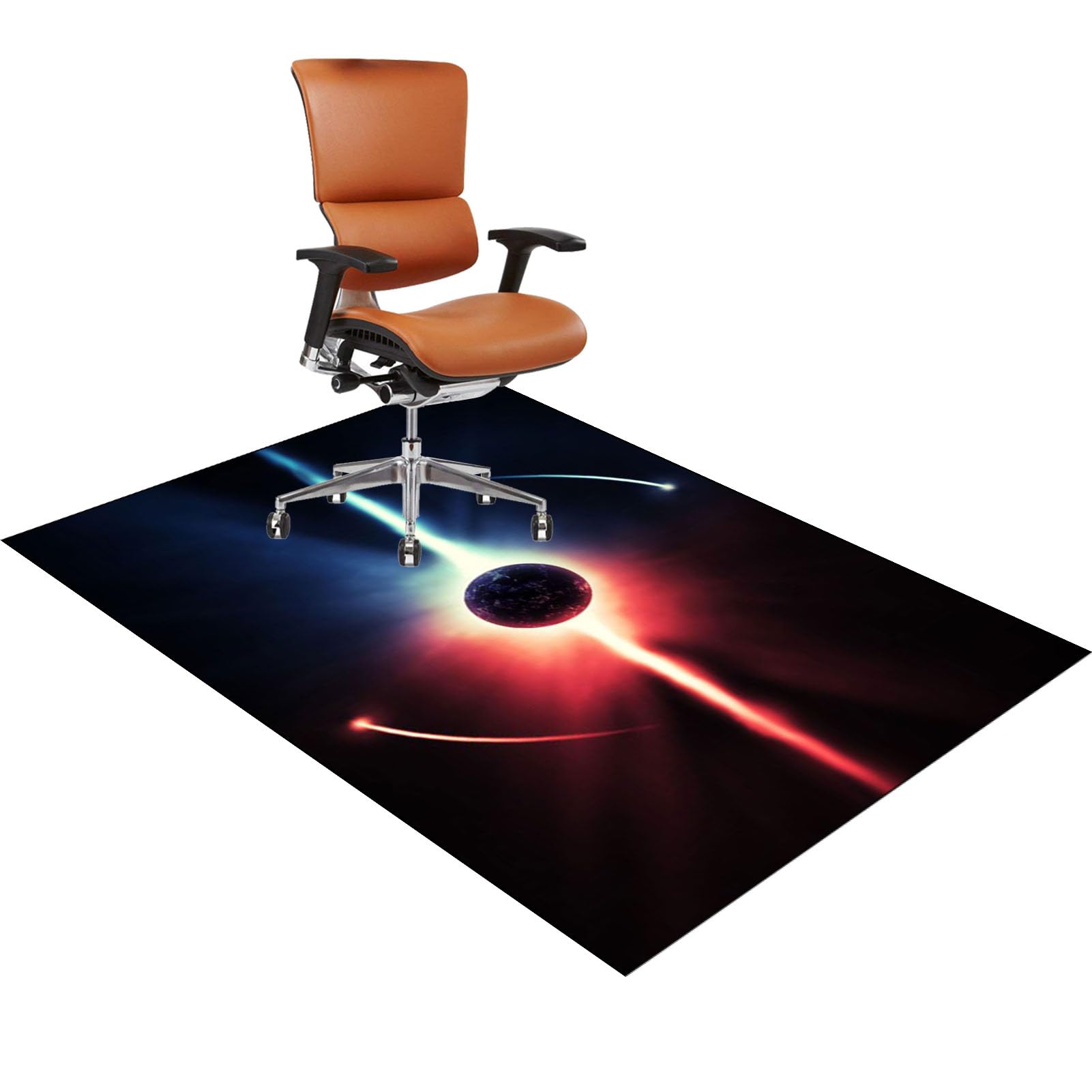 Bürostuhl Unterlage Gaming Bodenschutzmatte für Hartböden Computer Gamer Teppiche Schutzmatte für Teppichböden rutschfest Kratzfest Schreibtischstuhl Unterlage für Laminat und Parkett 100 x 120 cm