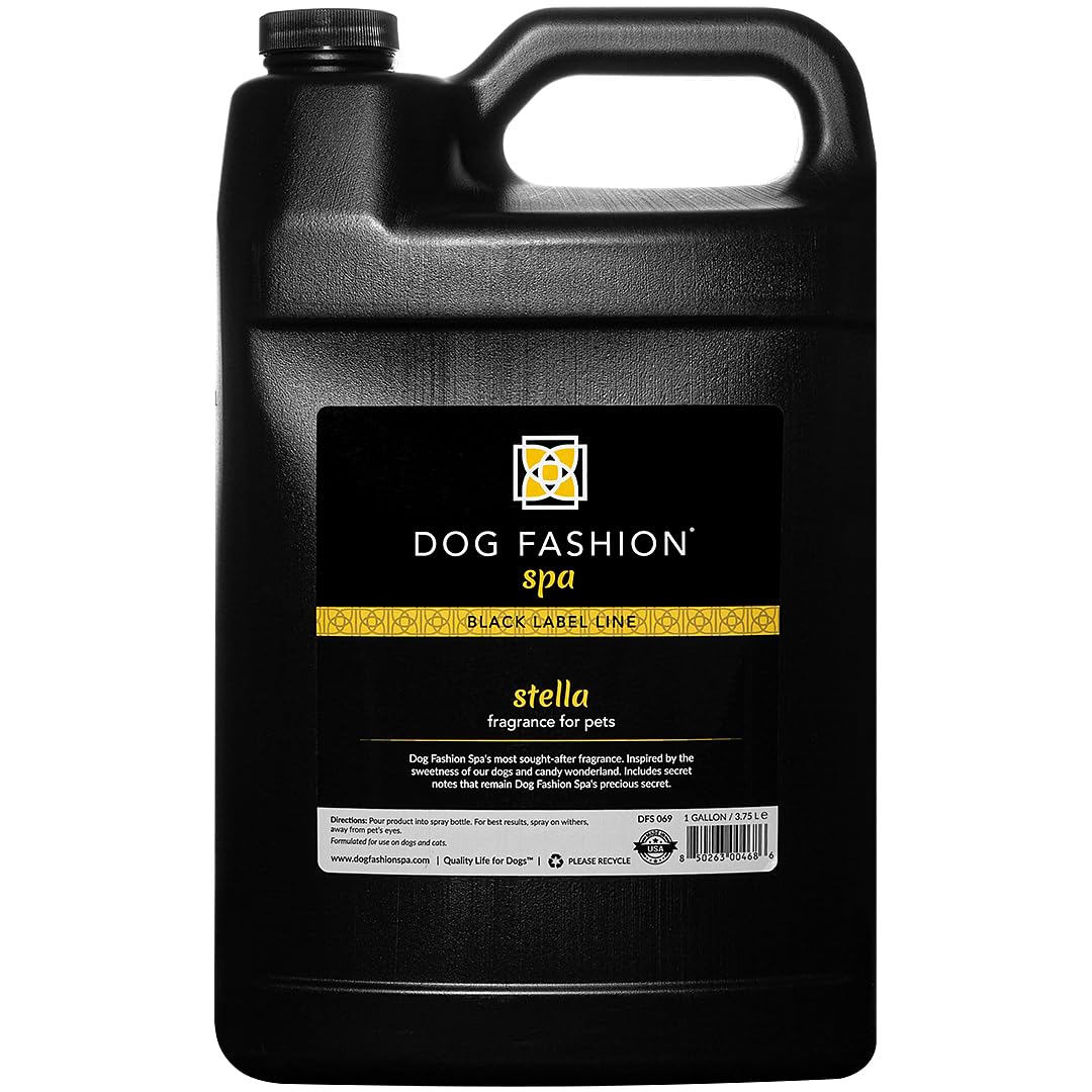 Dog Fashion Spa Stella Dog Fragrance – 1 Gallon | Signature Dog Perfume with Amazing Secret | Professional-Size Long-Lasting Pet Cologne for Dogs & Cats | Made in USA