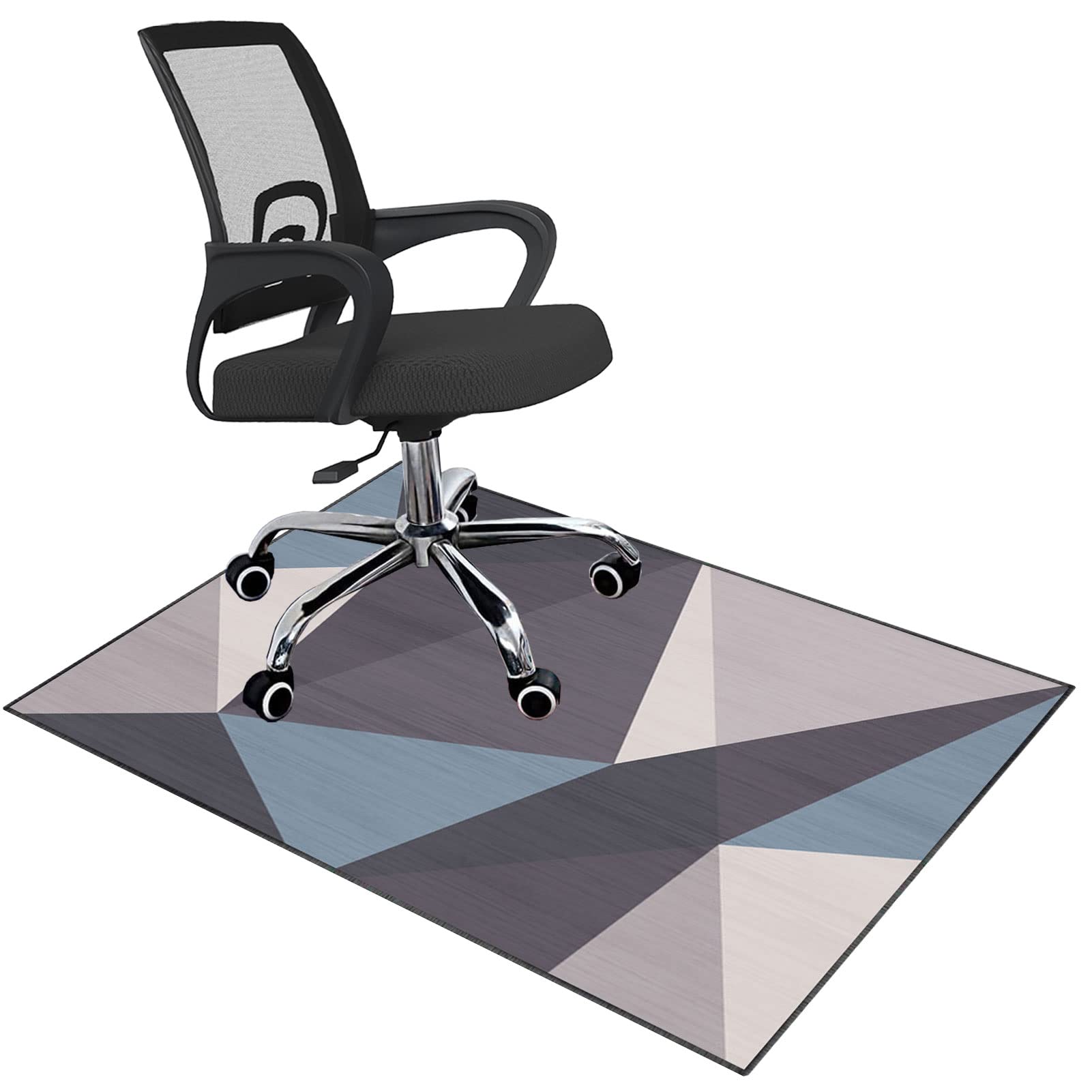 EYZO Office Chair Mat For Carpet And Hardwood Floor Gaming Chair Mat | Carpet Protector Chair Mat For Office Chair Floor Mat Anti Slip For Home Office Gaming Room Anti-Skidding 80 ร 120 cm