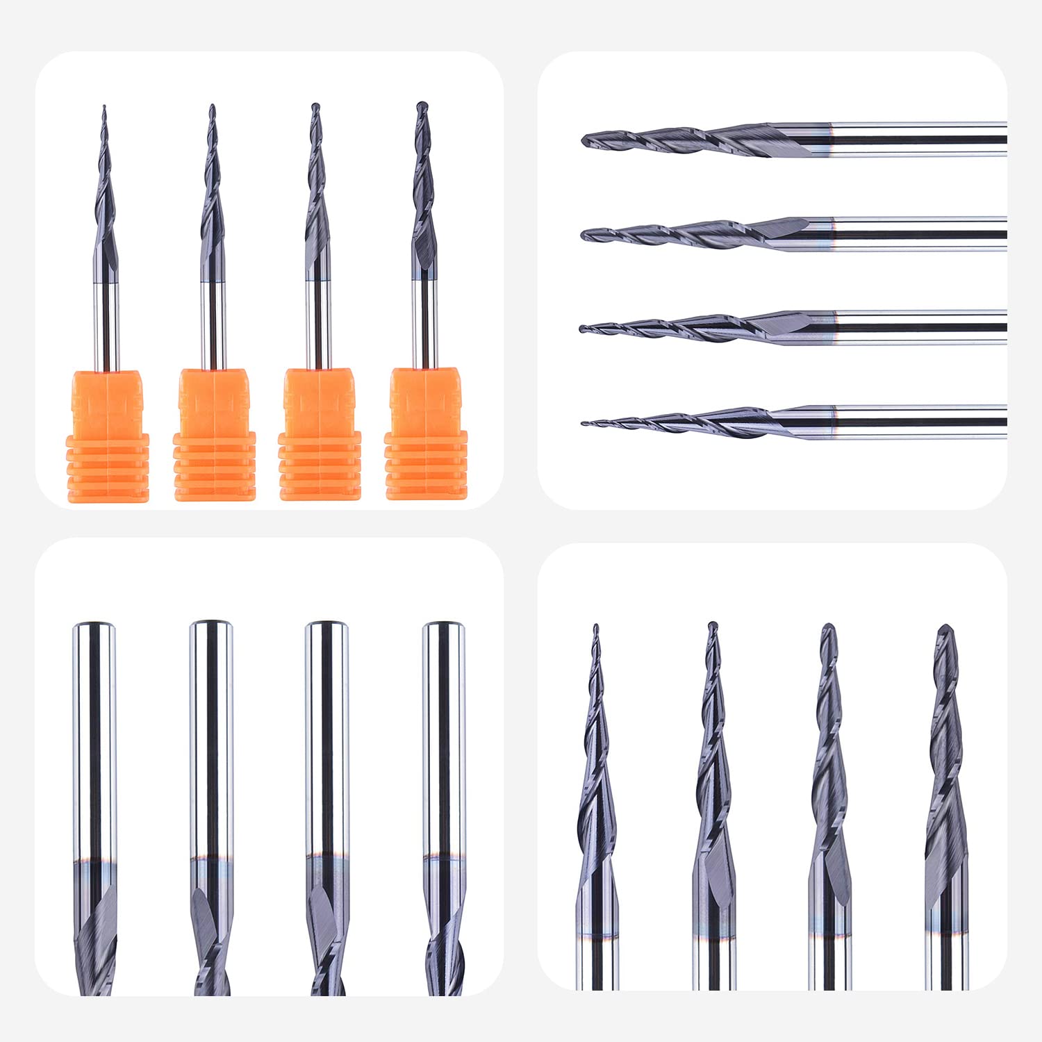 SpeTool Fraise Defonceuse 8mm Fraise Aluminium Fraise Hélicoïdale 1