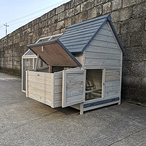 Outdoor-Geflügelkäfige Mit Laufkäfigen Im Hühnerstall, Mehrschichtige Hühnernistkästen Mit Rampen Im Hinterhof… – Bild 4