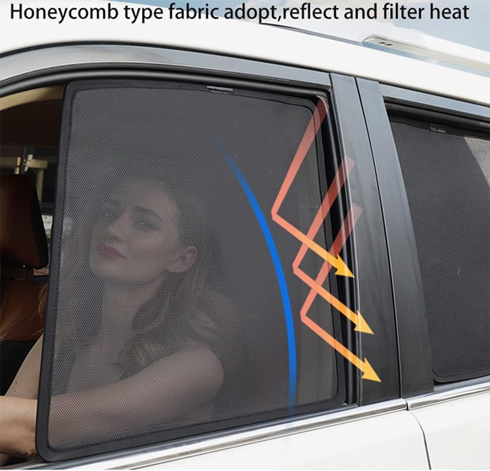 Car Window Sunshade for Toyota RAV4 2019 2020 2021 2022 Half Shade Car Interior Curtain Stretchable Breathable Sunshade Screens Durable Car Accessories,Front