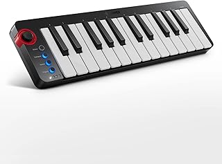 USB MIDI Keyboard Controller 25-Key, Donner N-25 with Velocity-Sensitive Mini Keys & Light-up Rocker and Music Production ...